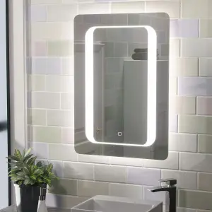 Nes Home Mia Illuminated LED Bathroom Mirror with Anti Fog and Touch Switch