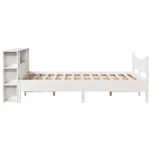 Berkfield Bed Frame without Mattress White 160x200 cm Solid Wood Pine