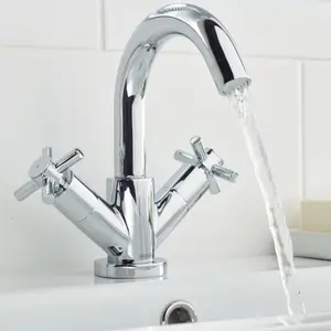 Bristan Nurture Standard Chrome effect Basin Mixer Tap