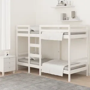 Berkfield Bunk Bed White 80x200 cm Solid Wood Pine