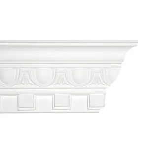 Dentil Egg and Dart Plaster Coving 80mm x 90mm - 24m Pack