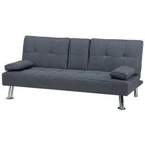 Beliani Modern Sofa Bed ROXEN Dark Grey