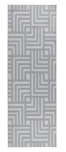 Washable Geometric Rug, Durable Resilient Comfortable Rug, Modern Rug for Bedroom, & Living Room-80cm X 150cm