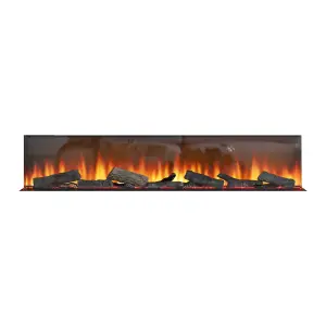 Focal Point Eccentra 2kW Black Electric Fire (H)514mm (W)1515mm (D)220mm