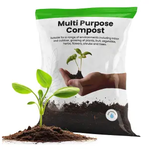 10 Litre Multi-Purpose Compost With Nutrient Enhanced Formula & Wetting Agent Ideal For Garden