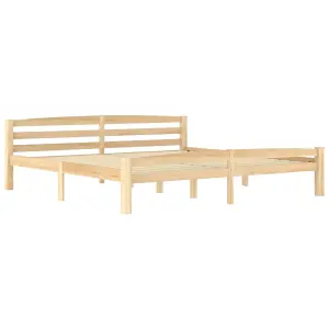 Berkfield Bed Frame Solid Pinewood 200x200 cm