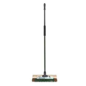 Charles Bentley Straight Stiff Bassine Outdoor Floor Broom & scraper, (W)420mm