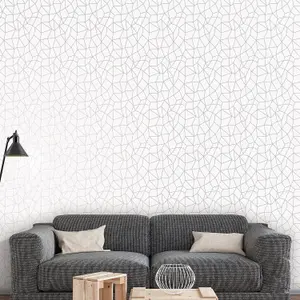 Galerie Special FX Silver Grey Glitter Web Embossed Wallpaper