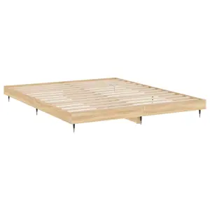 Berkfield Bed Frame Sonoma Oak 120x200 cm Engineered Wood