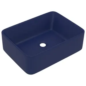 Metro Lane Kratz 300mm L x 410mm W Ceramic Rectangular Sink Dark Blue