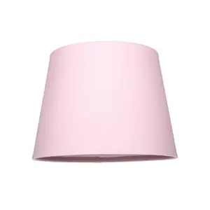 Traditional Linen Fabric Drum Shade for Pendant & Lampshade Pink / 19cm H x 30cm W x 30cm D