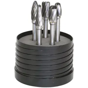 5 PACK - 10mm Tungsten Carbide Rotary Burr Bits Set - VARIOUS RIPPER / COARSE