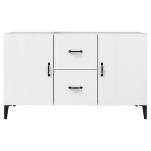 Jerrell Sideboard 100x36x60 cm Engineered Wood High Gloss White