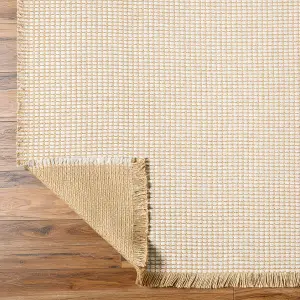 PAVI Becki Owens x Surya Solid and Border Boho Jute Area Rug 160 x 213 cm