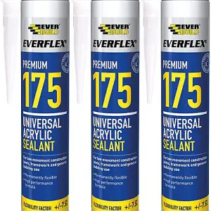 Everbuild 175 Universal Acrylic Sealant Brown 300ml (Pack of 3)