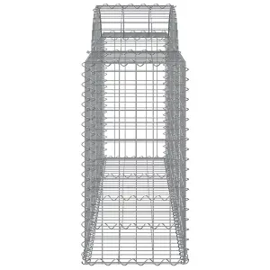 Berkfield Arched Gabion Baskets 50 pcs 200x50x80/100 cm Galvanised Iron