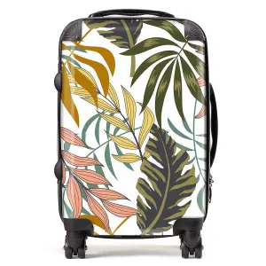 Tropical Leaves Suitcase - Cabin