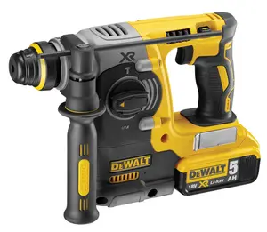 DeWalt 18V Li-ion XR Cordless Combi drill & SDS+ drill (2 x 5Ah) - DCK229P2T-GB