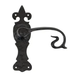 From The Anvil Black Curly Lever Latch Set