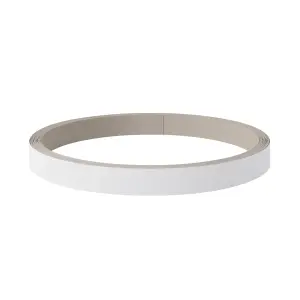 GoodHome Artemisia White Edging tape, (L)10m (W)19mm