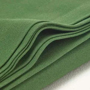 Homescapes Plain Cotton Dark Green Tablecloth 178 cm Round