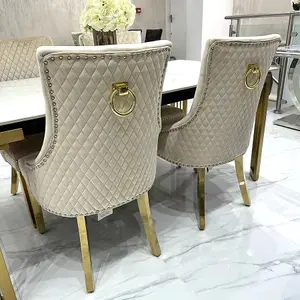 Sorrento  Dining Table + 4 Majestic Ring Knocker  Dining Chairs