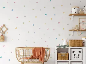 Danish Pastel Irregular Polka Dot Wall Stickers