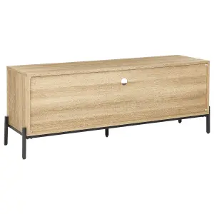 Beliani Modern TV Stand Light Wood MOINES