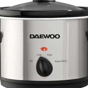 Daewoo 1.5 Litre Slow Cooker 100W Efficient Dishwasher Safe SDA1363GE