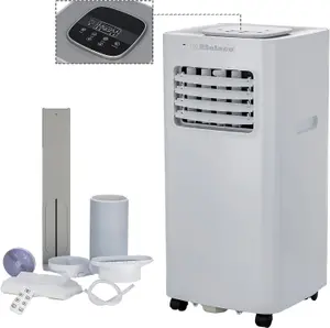 Belaco Air Conditioning Unit, Portable,  9000BTU 4-in1 , Timer, Remote, Dual Window Kit