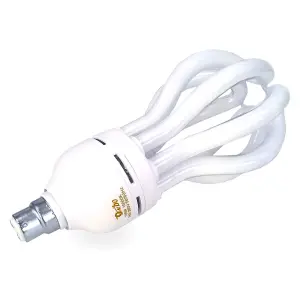 Simpa Bright White Energy Saver Spiral CFL Light Bulb 105W 4U B22