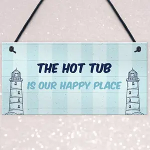 Nautical Theme Hot Tub Sign For Garden Summerhouse Shed Home Decor Gift