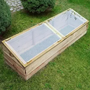 Zest Large Wooden Cold Frame Growhouse Greenhouse Garden Plant