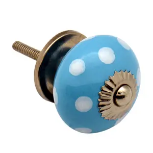 Nicola Spring - Round Ceramic Cabinet Knob - Spot