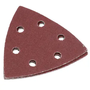 100 Hook Loop Delta Sanding Abrasive Discs Pads 93mm Triangle 80 Grit Medium