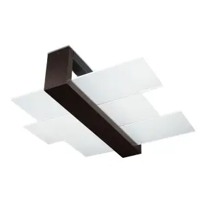 Feniks Wood Bronze 2 Light Classic Ceiling Light