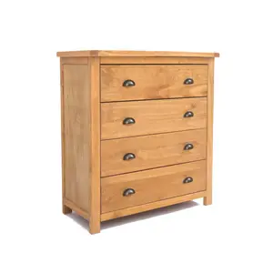 Lugo 4 Drawer Chest of Drawers Brass Cup Handle