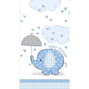 Unique Party Blue Tablecover - Umbrellaphants Blue/White (One Size)