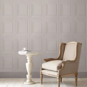 Laura Ashley Redbrook wood Grey Wood panel Smooth Wallpaper