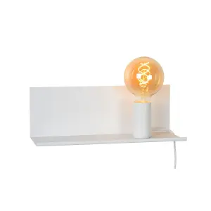 Lucide Sebo Modern Bedside Lamp - 1xE27 - White