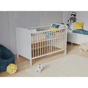 Arpad Cot Bed White/Pine