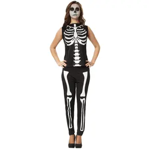 Spooky Skull Lady Costume - black M