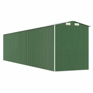 Berkfield Garden Shed Green 192x855x223 cm Galvanised Steel