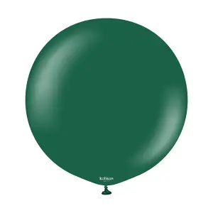 Kalisan Standard Latex Plain Balloons (Pack of 2) Dark Green (One Size)