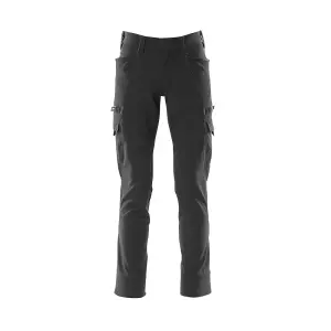 Mascot Accelerate Ultimate Stretch Trousers with Thigh Pockets - Black   (38.5) (Leg Length - Regular)