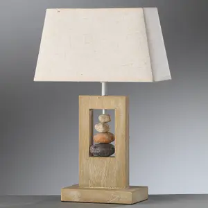 Luminosa Miriel Table Lamp with Shade Wood