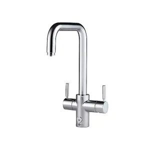 InSinkErator 4N1 Touch Chrome U Shape Instant Filtered Steaming Hot and Cold Water, Mains Hot & Cold Kitchen Mixer Tap