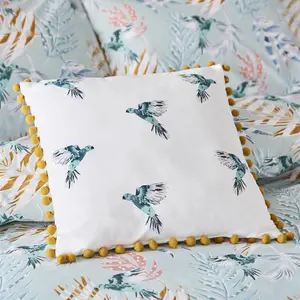 Paradise Parrot Filled Cushion Multicolour