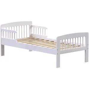 Junior Vida Scorpio White Toddler Bed Frame, 140 x 70cm