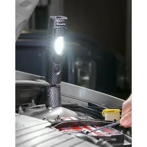 Swivel Inspection Light - 7 SMD LED & 3W SMD LED - Rechargeable - Carbon Fibre